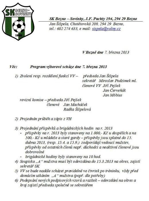 Zápisz VV 7.3.2013